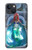 W3912 Cute Little Mermaid Aqua Spa Funda Carcasa Case y Caso Del Tirón Funda para iPhone 13 mini