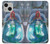 W3912 Cute Little Mermaid Aqua Spa Funda Carcasa Case y Caso Del Tirón Funda para iPhone 13 mini