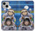 W3915 Raccoon Girl Baby Sloth Astronaut Suit Funda Carcasa Case y Caso Del Tirón Funda para iPhone 13 mini