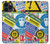 W3960 Safety Signs Sticker Collage Funda Carcasa Case y Caso Del Tirón Funda para iPhone 13 Pro Max