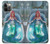 W3911 Cute Little Mermaid Aqua Spa Funda Carcasa Case y Caso Del Tirón Funda para iPhone 12, iPhone 12 Pro