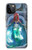 W3912 Cute Little Mermaid Aqua Spa Funda Carcasa Case y Caso Del Tirón Funda para iPhone 12, iPhone 12 Pro