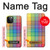 W3942 LGBTQ Rainbow Plaid Tartan Funda Carcasa Case y Caso Del Tirón Funda para iPhone 12, iPhone 12 Pro