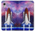 W3913 Colorful Nebula Space Shuttle Funda Carcasa Case y Caso Del Tirón Funda para iPhone XR