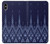 W3950 Textile Thai Blue Pattern Funda Carcasa Case y Caso Del Tirón Funda para iPhone XS Max