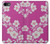W3924 Cherry Blossom Pink Background Funda Carcasa Case y Caso Del Tirón Funda para iPhone 7, iPhone 8, iPhone SE (2020) (2022)