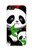 W3929 Cute Panda Eating Bamboo Funda Carcasa Case y Caso Del Tirón Funda para iPhone 5 5S SE