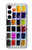 W3956 Watercolor Palette Box Graphic Funda Carcasa Case y Caso Del Tirón Funda para Samsung Galaxy S23