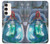 W3912 Cute Little Mermaid Aqua Spa Funda Carcasa Case y Caso Del Tirón Funda para Samsung Galaxy S23 Plus