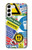 W3960 Safety Signs Sticker Collage Funda Carcasa Case y Caso Del Tirón Funda para Samsung Galaxy S23 Plus