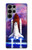 W3913 Colorful Nebula Space Shuttle Funda Carcasa Case y Caso Del Tirón Funda para Samsung Galaxy S23 Ultra