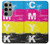 W3930 Cyan Magenta Yellow Key Funda Carcasa Case y Caso Del Tirón Funda para Samsung Galaxy S23 Ultra