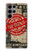 W3937 Text Top Secret Art Vintage Funda Carcasa Case y Caso Del Tirón Funda para Samsung Galaxy S23 Ultra