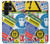 W3960 Safety Signs Sticker Collage Funda Carcasa Case y Caso Del Tirón Funda para Samsung Galaxy S22 Ultra