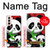 W3929 Cute Panda Eating Bamboo Funda Carcasa Case y Caso Del Tirón Funda para Samsung Galaxy S21 5G