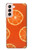 W3946 Seamless Orange Pattern Funda Carcasa Case y Caso Del Tirón Funda para Samsung Galaxy S21 5G