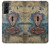 W3955 Vintage Keyhole Weather Door Funda Carcasa Case y Caso Del Tirón Funda para Samsung Galaxy S21 Plus 5G, Galaxy S21+ 5G