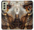 W3949 Steampunk Skull Smoking Funda Carcasa Case y Caso Del Tirón Funda para Samsung Galaxy S21 FE 5G