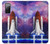W3913 Colorful Nebula Space Shuttle Funda Carcasa Case y Caso Del Tirón Funda para Samsung Galaxy S20 FE