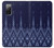 W3950 Textile Thai Blue Pattern Funda Carcasa Case y Caso Del Tirón Funda para Samsung Galaxy S20 FE