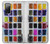 W3956 Watercolor Palette Box Graphic Funda Carcasa Case y Caso Del Tirón Funda para Samsung Galaxy S20 FE