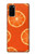 W3946 Seamless Orange Pattern Funda Carcasa Case y Caso Del Tirón Funda para Samsung Galaxy S20