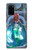 W3912 Cute Little Mermaid Aqua Spa Funda Carcasa Case y Caso Del Tirón Funda para Samsung Galaxy S20 Plus, Galaxy S20+
