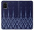 W3950 Textile Thai Blue Pattern Funda Carcasa Case y Caso Del Tirón Funda para Samsung Galaxy S20 Plus, Galaxy S20+