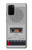 W3953 Vintage Cassette Player Graphic Funda Carcasa Case y Caso Del Tirón Funda para Samsung Galaxy S20 Plus, Galaxy S20+