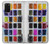 W3956 Watercolor Palette Box Graphic Funda Carcasa Case y Caso Del Tirón Funda para Samsung Galaxy S20 Plus, Galaxy S20+