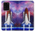 W3913 Colorful Nebula Space Shuttle Funda Carcasa Case y Caso Del Tirón Funda para Samsung Galaxy S20 Ultra