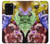 W3914 Colorful Nebula Astronaut Suit Galaxy Funda Carcasa Case y Caso Del Tirón Funda para Samsung Galaxy S20 Ultra