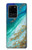 W3920 Abstract Ocean Blue Color Mixed Emerald Funda Carcasa Case y Caso Del Tirón Funda para Samsung Galaxy S20 Ultra