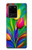 W3926 Colorful Tulip Oil Painting Funda Carcasa Case y Caso Del Tirón Funda para Samsung Galaxy S20 Ultra