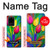 W3926 Colorful Tulip Oil Painting Funda Carcasa Case y Caso Del Tirón Funda para Samsung Galaxy S20 Ultra