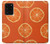W3946 Seamless Orange Pattern Funda Carcasa Case y Caso Del Tirón Funda para Samsung Galaxy S20 Ultra