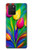 W3926 Colorful Tulip Oil Painting Funda Carcasa Case y Caso Del Tirón Funda para Samsung Galaxy S10 Lite