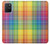 W3942 LGBTQ Rainbow Plaid Tartan Funda Carcasa Case y Caso Del Tirón Funda para Samsung Galaxy S10 Lite