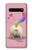 W3923 Cat Bottom Rainbow Tail Funda Carcasa Case y Caso Del Tirón Funda para Samsung Galaxy S10 5G