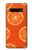 W3946 Seamless Orange Pattern Funda Carcasa Case y Caso Del Tirón Funda para Samsung Galaxy S10 Plus