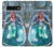 W3911 Cute Little Mermaid Aqua Spa Funda Carcasa Case y Caso Del Tirón Funda para Samsung Galaxy S10