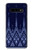 W3950 Textile Thai Blue Pattern Funda Carcasa Case y Caso Del Tirón Funda para Samsung Galaxy S10