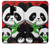 W3929 Cute Panda Eating Bamboo Funda Carcasa Case y Caso Del Tirón Funda para Samsung Galaxy S9 Plus