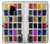 W3956 Watercolor Palette Box Graphic Funda Carcasa Case y Caso Del Tirón Funda para Samsung Galaxy S9 Plus