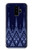 W3950 Textile Thai Blue Pattern Funda Carcasa Case y Caso Del Tirón Funda para Samsung Galaxy S9