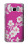 W3924 Cherry Blossom Pink Background Funda Carcasa Case y Caso Del Tirón Funda para Samsung Galaxy S8 Plus