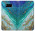 W3920 Abstract Ocean Blue Color Mixed Emerald Funda Carcasa Case y Caso Del Tirón Funda para Samsung Galaxy S8