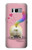 W3923 Cat Bottom Rainbow Tail Funda Carcasa Case y Caso Del Tirón Funda para Samsung Galaxy S8