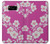 W3924 Cherry Blossom Pink Background Funda Carcasa Case y Caso Del Tirón Funda para Samsung Galaxy S8