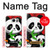 W3929 Cute Panda Eating Bamboo Funda Carcasa Case y Caso Del Tirón Funda para Samsung Galaxy S7